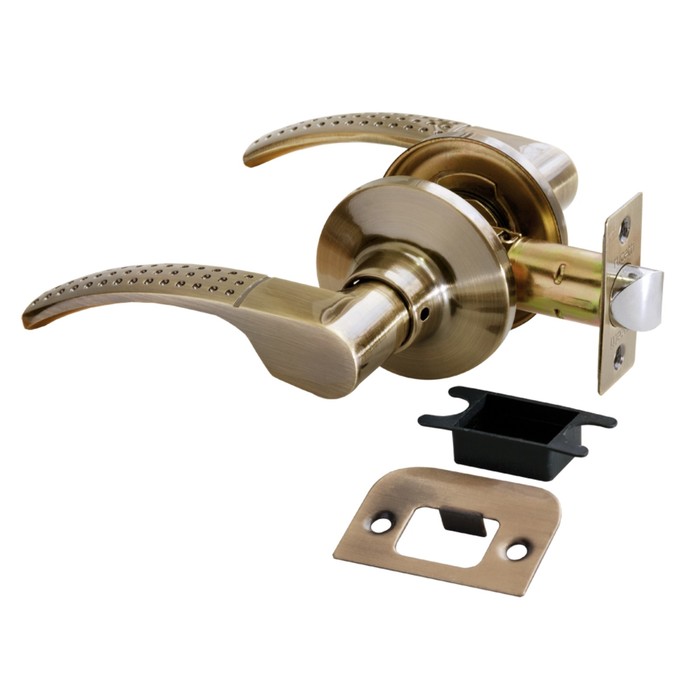 Ручка защелка фалевая RUCETTI HK-04 AB, цвет античная бронза