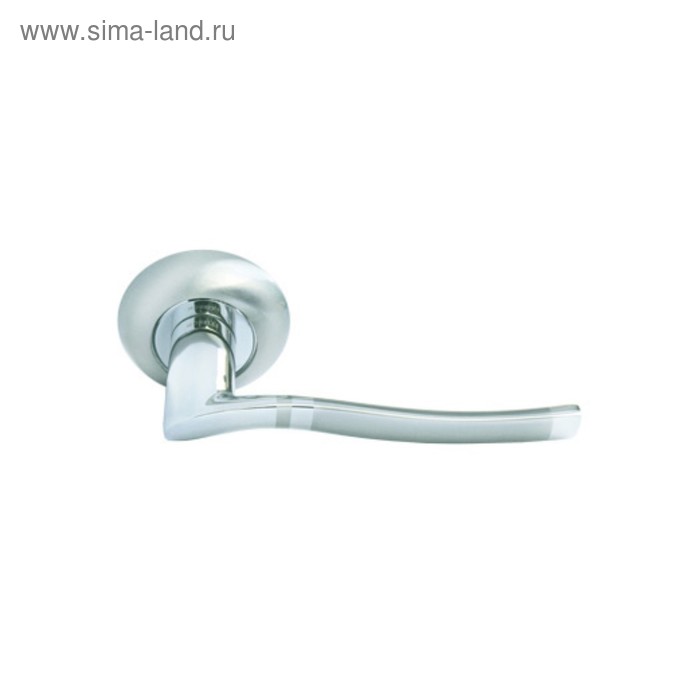

Ручка дверная MORELLI MH-04 SN/CP, цвет бел. никель/хром
