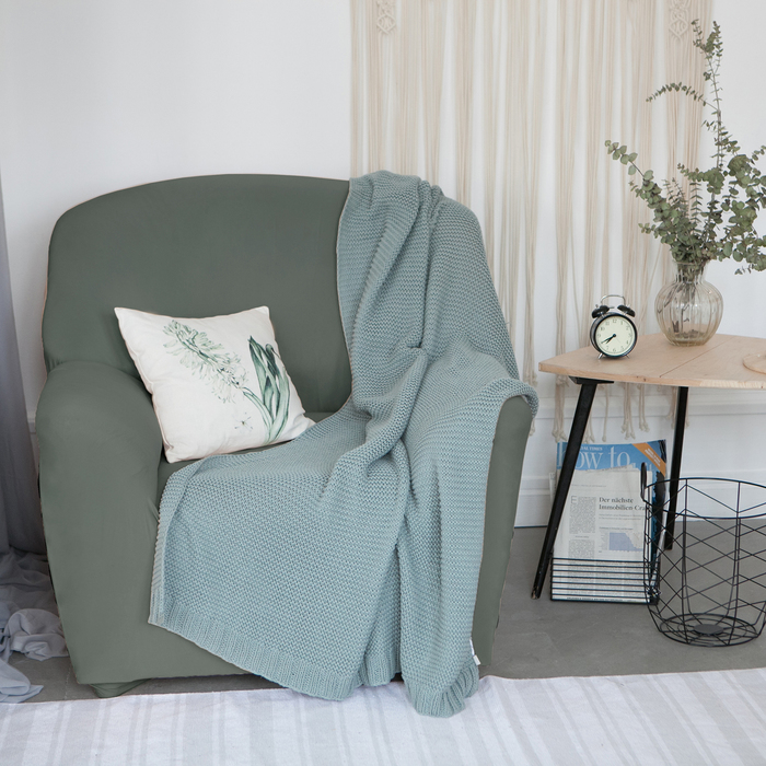 Чехол для мягкой мебели Collorista на кресло,наволочка 40*40 см в ПОДАРОК,серый