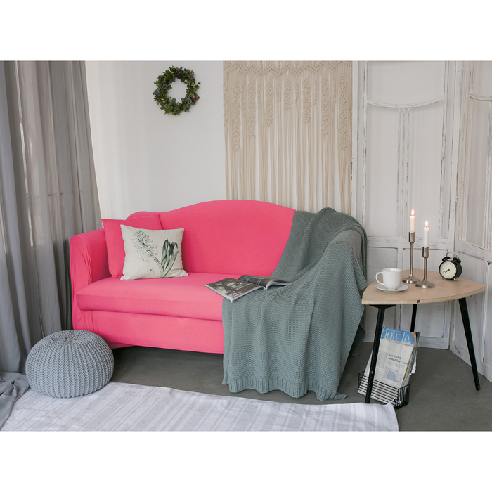 Чехол для мягкой мебели в детскую Collorista, 2-местный диван, наволочка 40 × 40 см в подарок