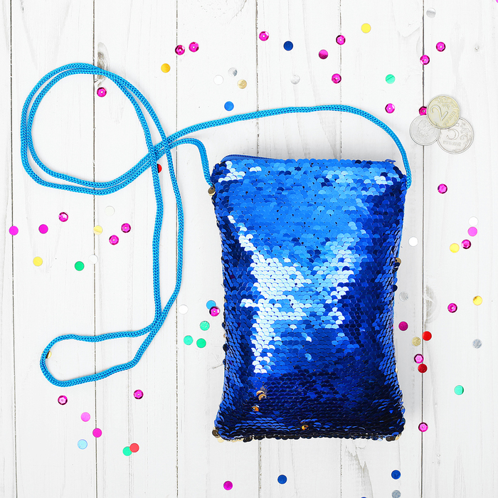 Сумочка "Северное сияние" синий