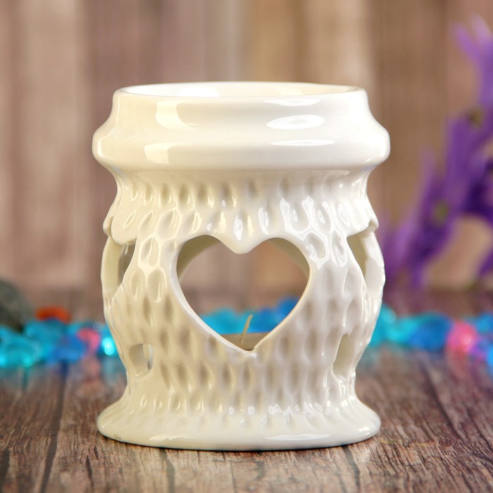 Аромалампа керамика "Сердце" МИКС 9х8х8 см