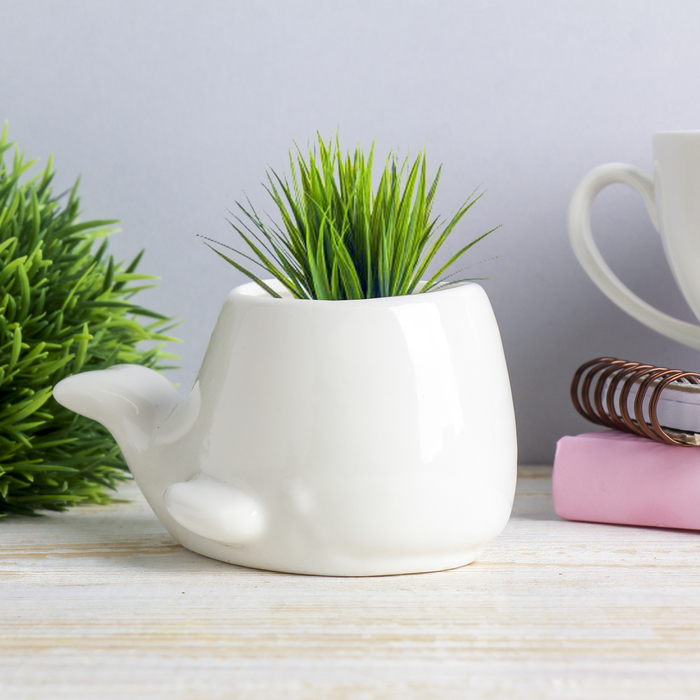 Растущая трава керамика "Кит" 7,5х11х5 см