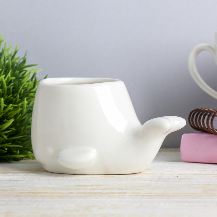 Растущая трава керамика "Кит" 7,5х11х5 см