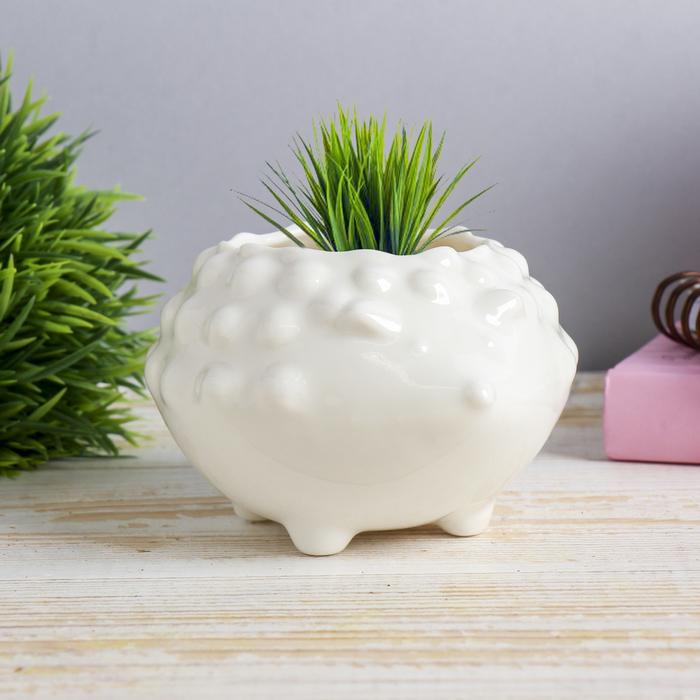 Растущая трава керамика "Ёжик" 5,5х9х8 см