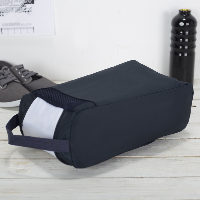 Сумка для обуви Джонн, 33*12*17, 1 отд на молнии, черный/белый