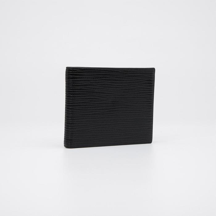 Портмоне мужское, 2 отдела, для карт, цвет чёрный