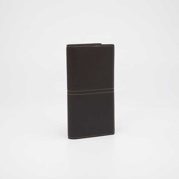 Портмоне мужское, 6 отделов, для карт, цвет кофе