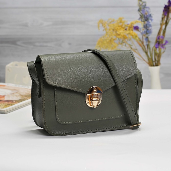 Сумка жен Берта, 20*7*16, отдел на молнии, регул ремень, зеленый