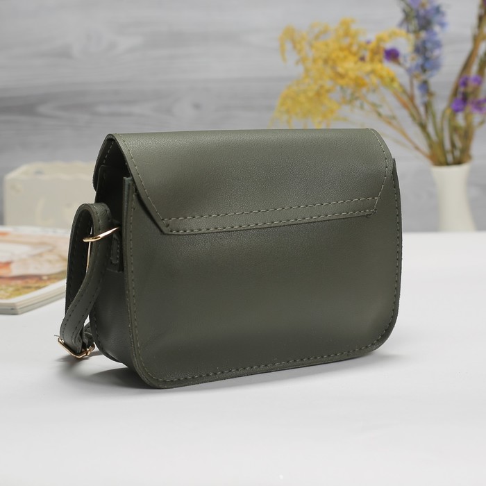 Сумка жен Берта, 20*7*16, отдел на молнии, регул ремень, зеленый