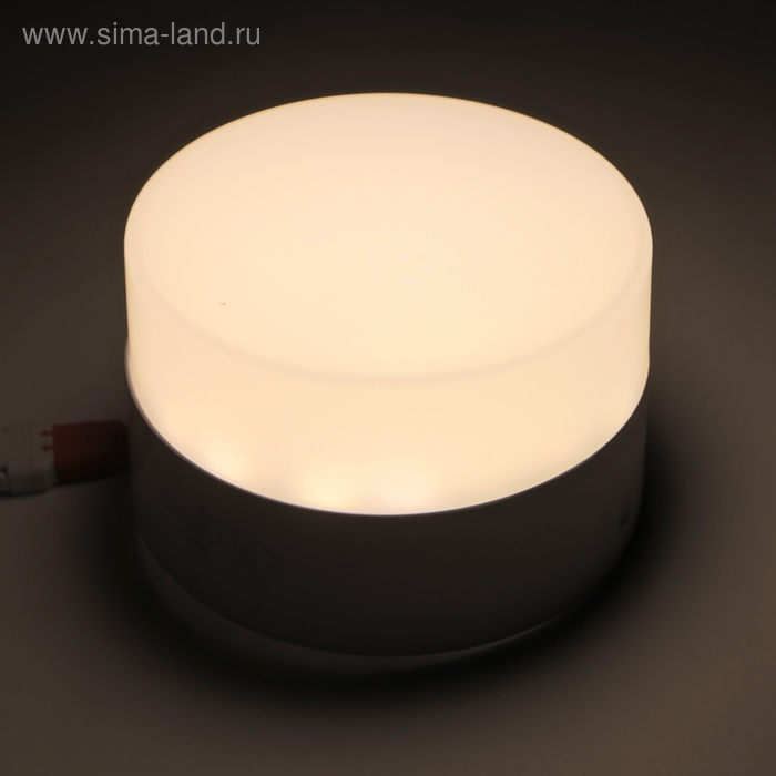 Накладной светодиодный светильник Luazon, круглый, 90х55 мм, 6 Вт, 550 Лм, 4000 К