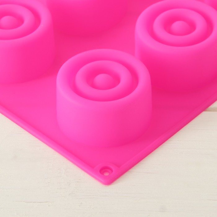 Форма для выпечки "Круг. Пуговка", 8 ячеек