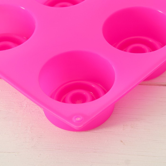 Форма для выпечки "Круг. Пуговка", 8 ячеек