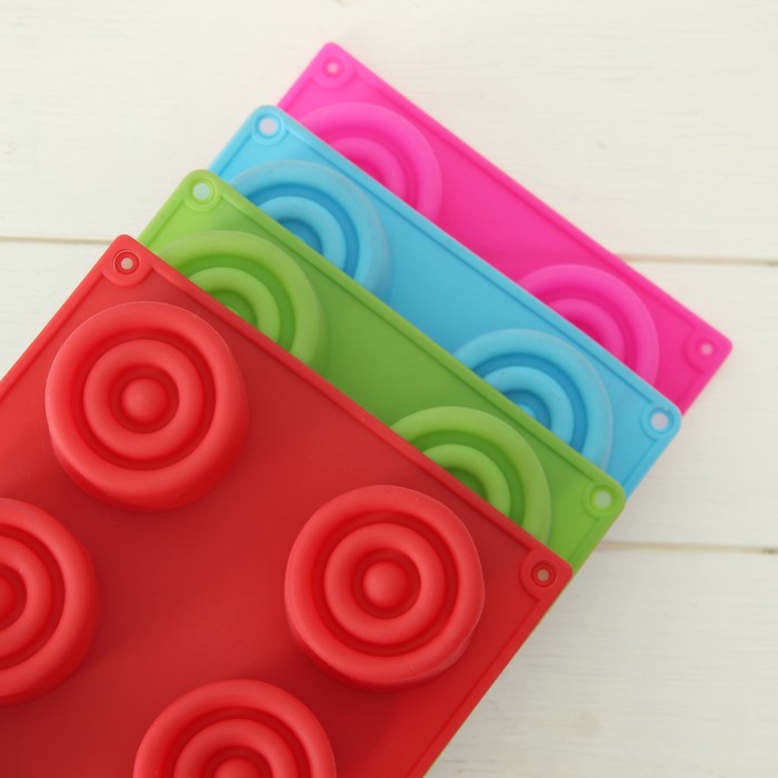 Форма для выпечки "Круг. Пуговка", 8 ячеек