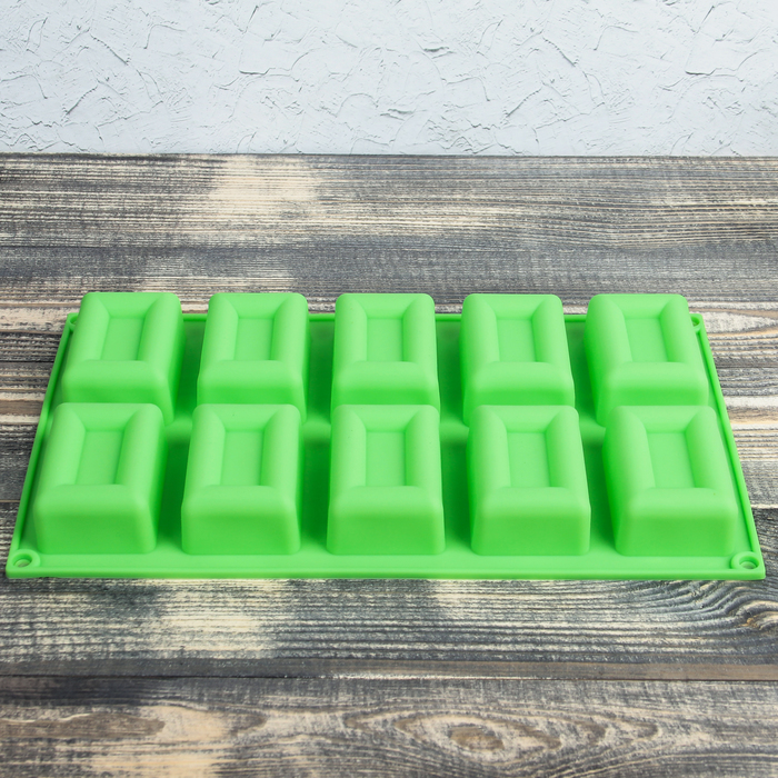 Форма для выпечки "Рамка", 10 ячеек, цвета МИКС