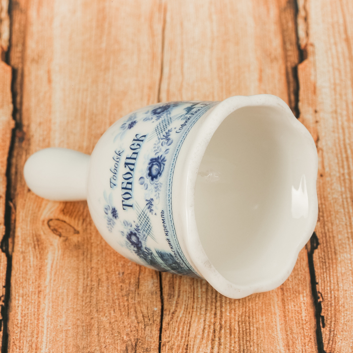 Колокольчик «Тобольск» (гжель), 5,5 х 9,5 см