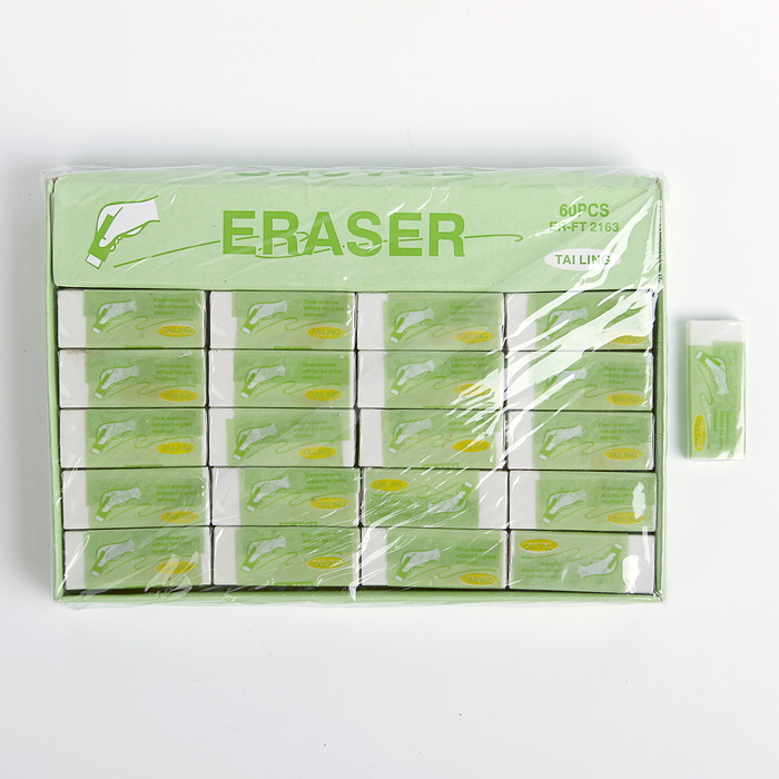 Ластик ERASERS белый в бум держ