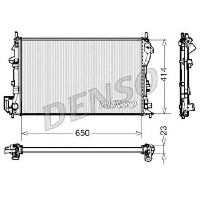 Радиатор охлаждения двигателя Denso DRM20028
