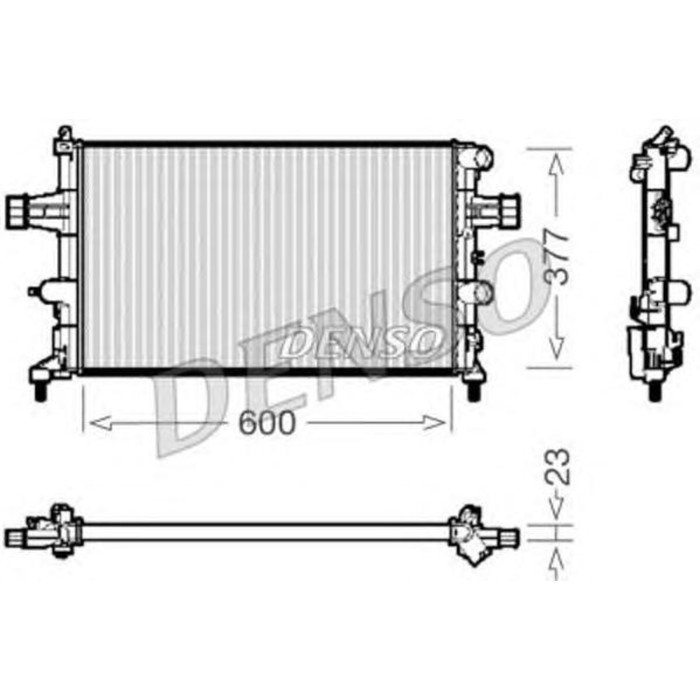 Радиатор охлаждения двигателя Denso DRM20081