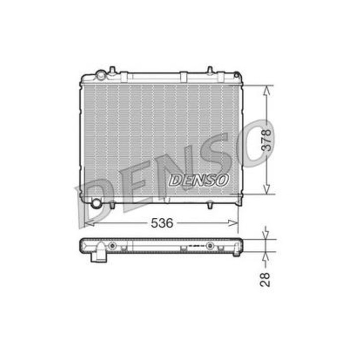 Радиатор охлаждения двигателя Denso DRM21035