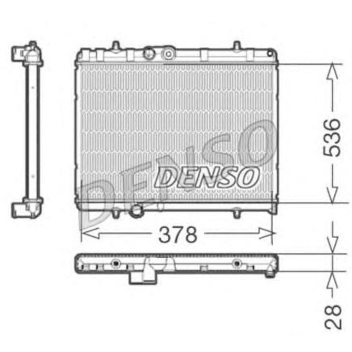 Радиатор охлаждения двигателя Denso DRM21056