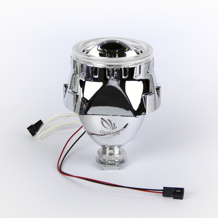 Биксеноновая линза Clearlight H1, на цоколь H4/H7, ангельский глаз, 1 штука