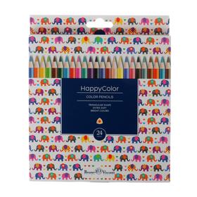 

Карандаши 24 цвета BrunoVisconti Happycolor, микс