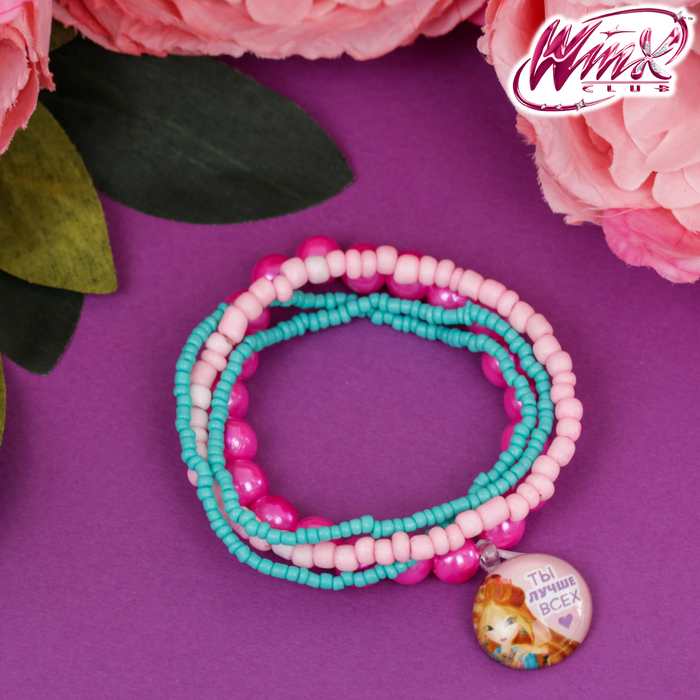 Набор браслетов "Ты лучше всех", Феи Винкс:Флора , 6 см