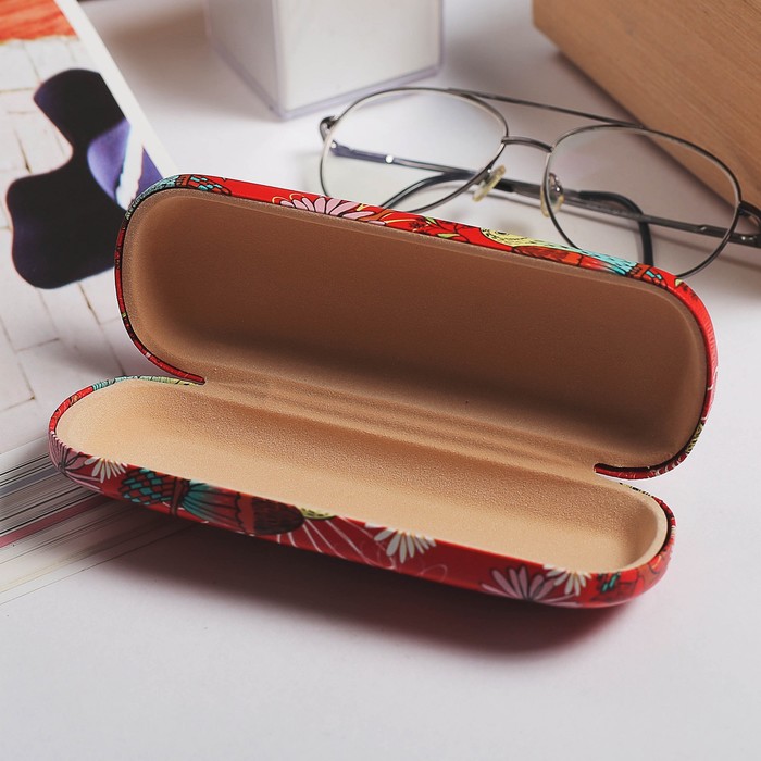 Футляр для очков Оскар, 16*3,5*6см, отдел, микс