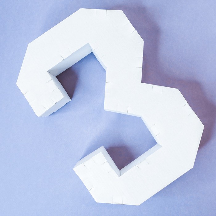 Заготовка из гофрокартона "3", 21 х 29 см