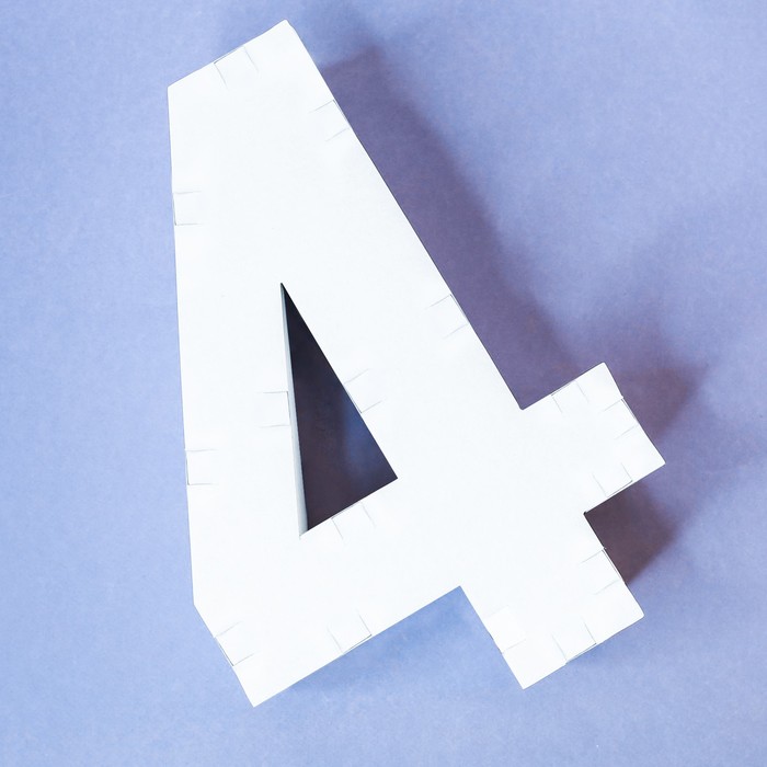 Заготовка из гофрокартона "4", 21 х 29 см