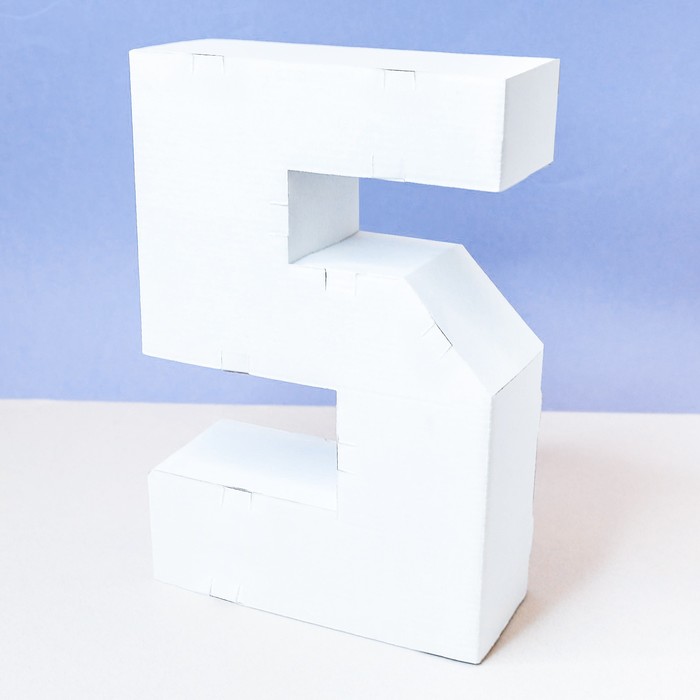 Заготовка из гофрокартона "5", 21 х 29 см