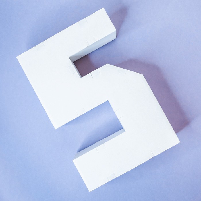 Заготовка из гофрокартона "5", 21 х 29 см