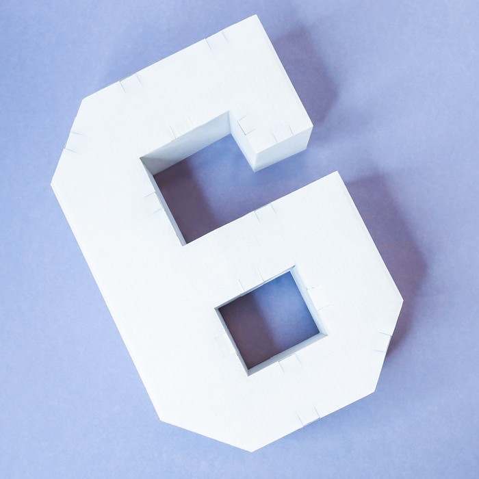 Заготовка из гофрокартона "6", 21 х 29 см