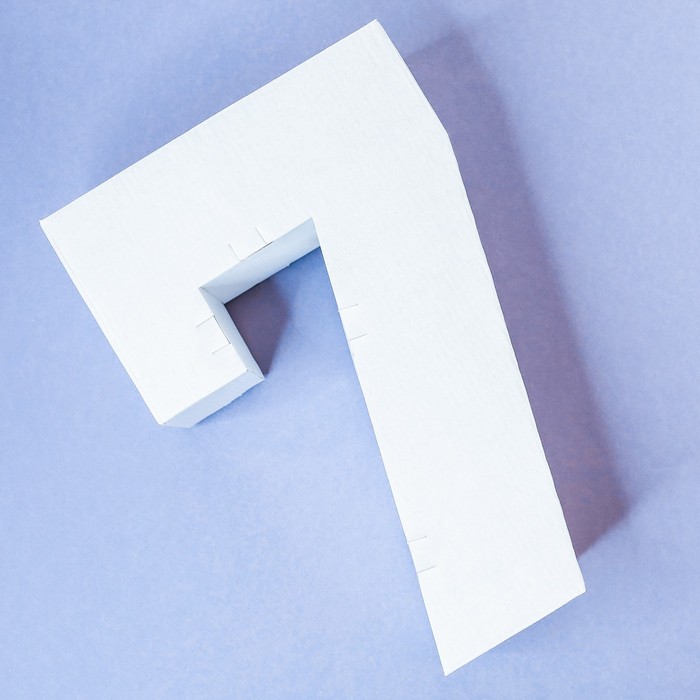Заготовка из гофрокартона "7", 21 х 29 см