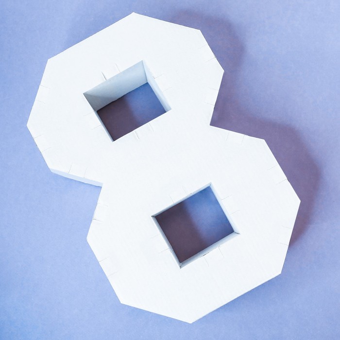 Заготовка из гофрокартона "8", 21 х 29 см