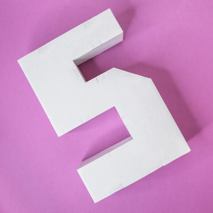 Заготовка из гофрокартона "5", 21 х 29 см