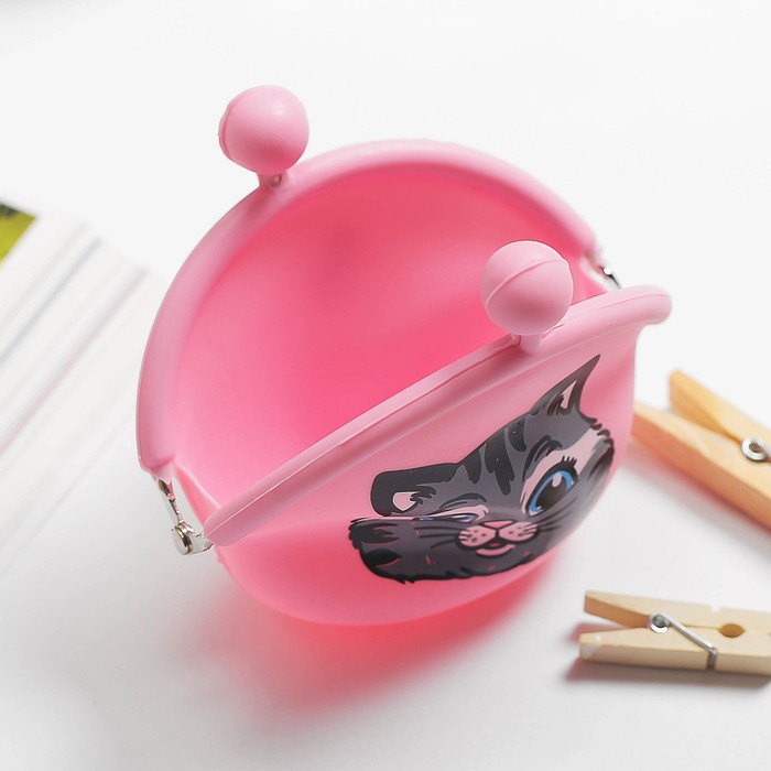 Детский кошелёк "Котик", силиконовый