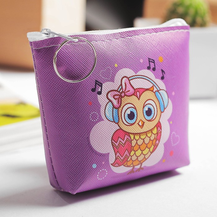 Кошелёк детский "Совушка", 11 х 9 см
