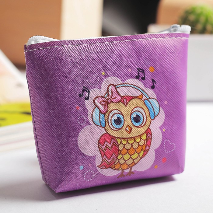 Кошелёк детский "Совушка", 11 х 9 см