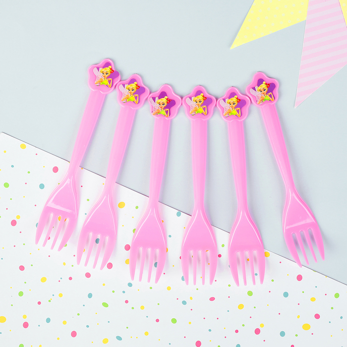 Вилка пластиковая "Фея" (набор 6 шт)