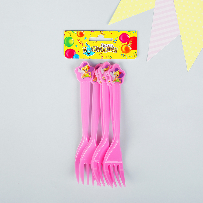 Вилка пластиковая "Фея" (набор 6 шт)