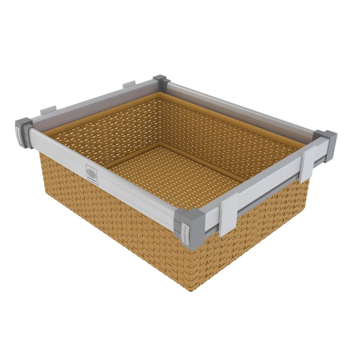 Корзина KOMANDOR Premium RATTAN, 564х465х185 мм, натуральный