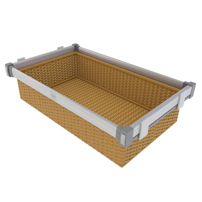 Корзина KOMANDOR Premium RATTAN, 764х465х185 мм, натуральный
