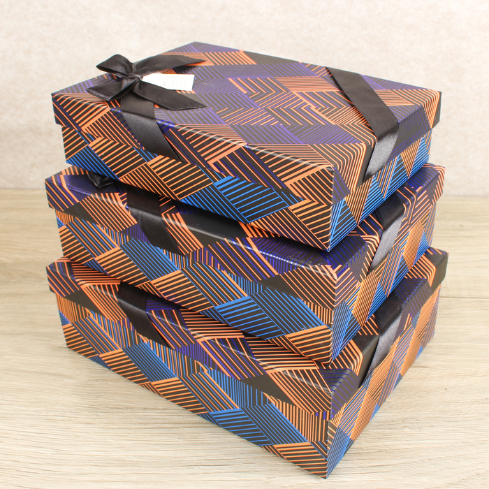 Набор коробок 3в1, 29 х 21,5 х 9,5 - 26 х 18,5 х 6,5 см