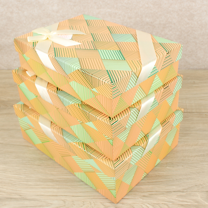 Набор коробок 3в1, 29 х 21,5 х 9,5 - 26 х 18,5 х 6,5 см