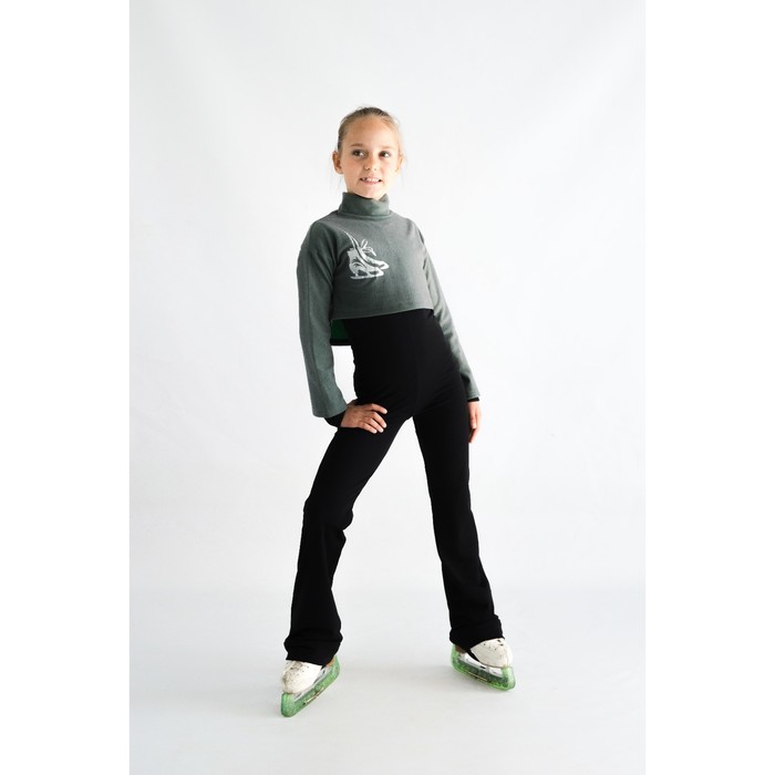 Болеро для фигурного катания «Звёздная пыль», размер 42-44, цвет серый