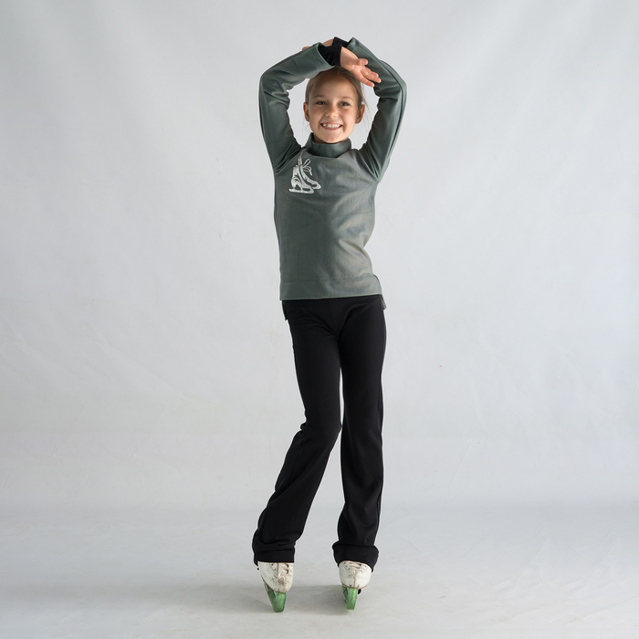 Водолазка для фигурного катания «Серебряный серфер», размер 42-44, цвет серый
