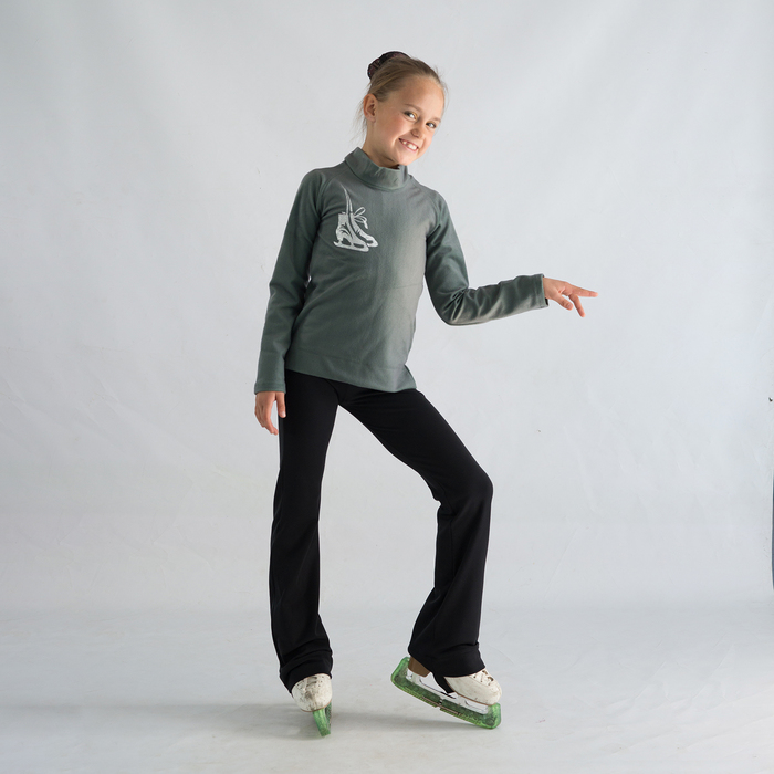 Водолазка для фигурного катания «Серебряный серфер», размер 42-44, цвет серый