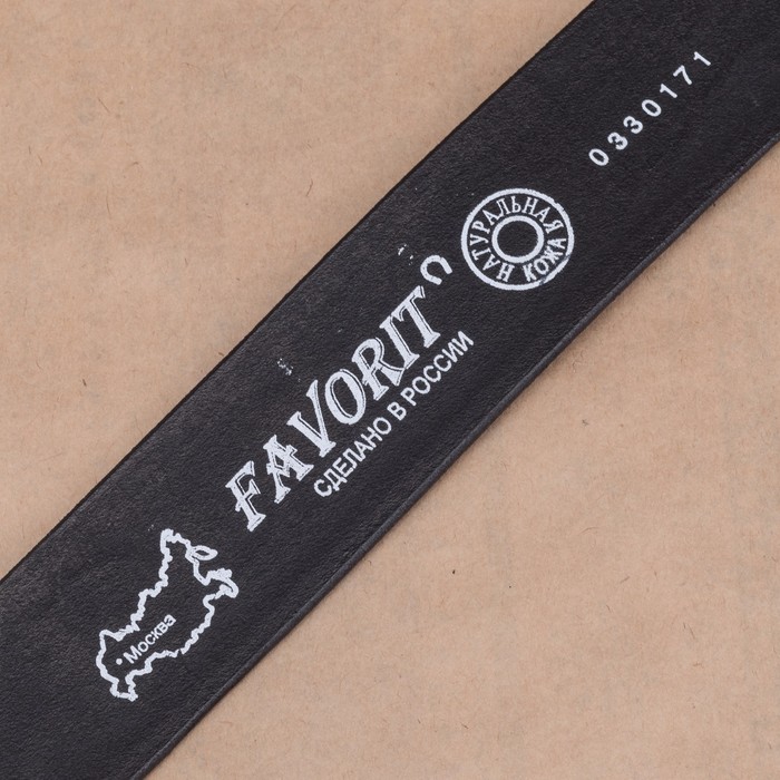 Ремень мужской, орнамент, пряжка металл, ширина - 4,4 см, цвет чёрный